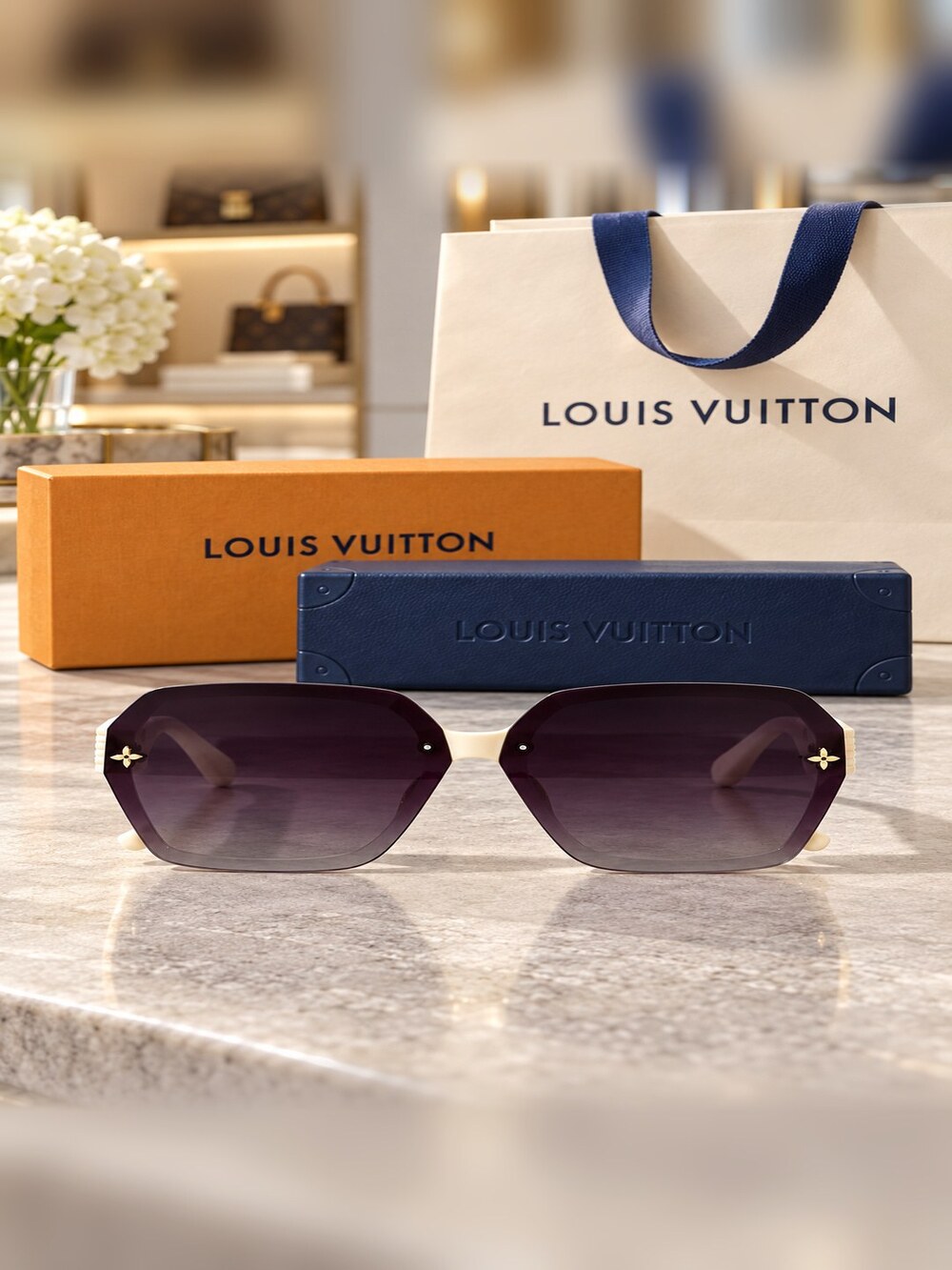 Louis Vuitton White Monogram Shades